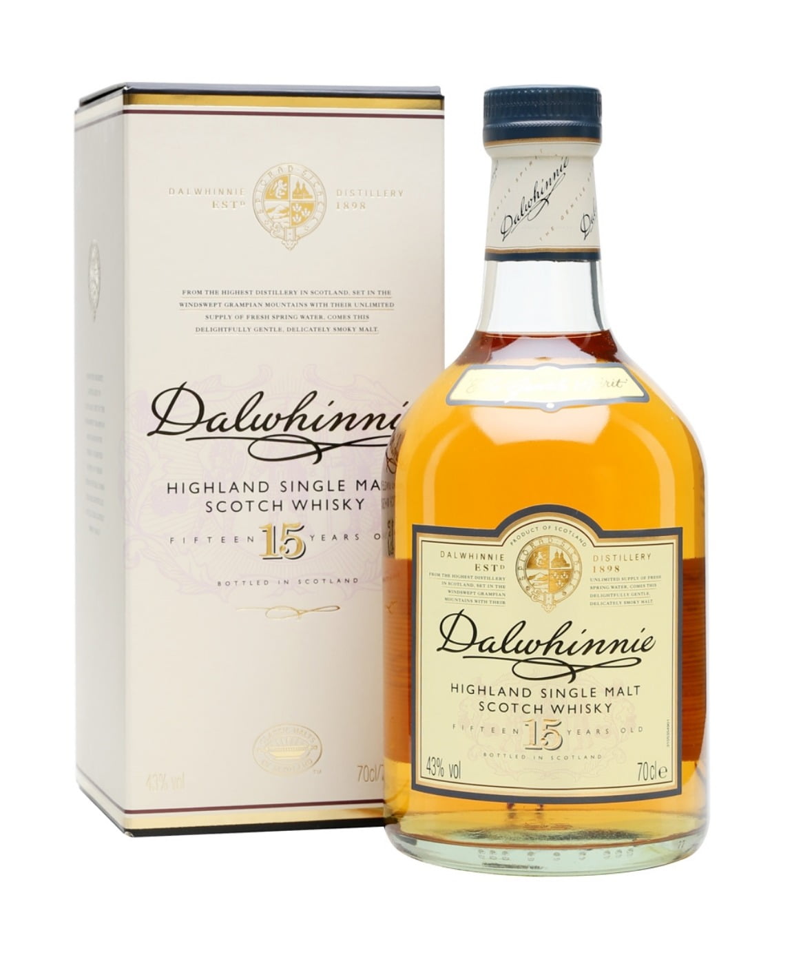 ウイスキー Dalwhinnie 15 Years Old Single Malt dalwhinnie 15 años 1000 ml - Bodega Mi Amiga