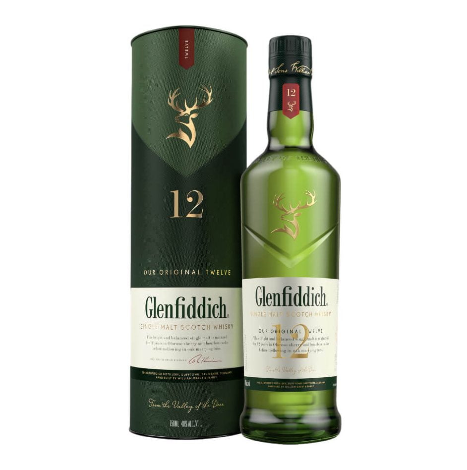 GLENFIDDICH 12 AÑOS SINGLE MALT 750 ML - Bodega Mi Amiga
