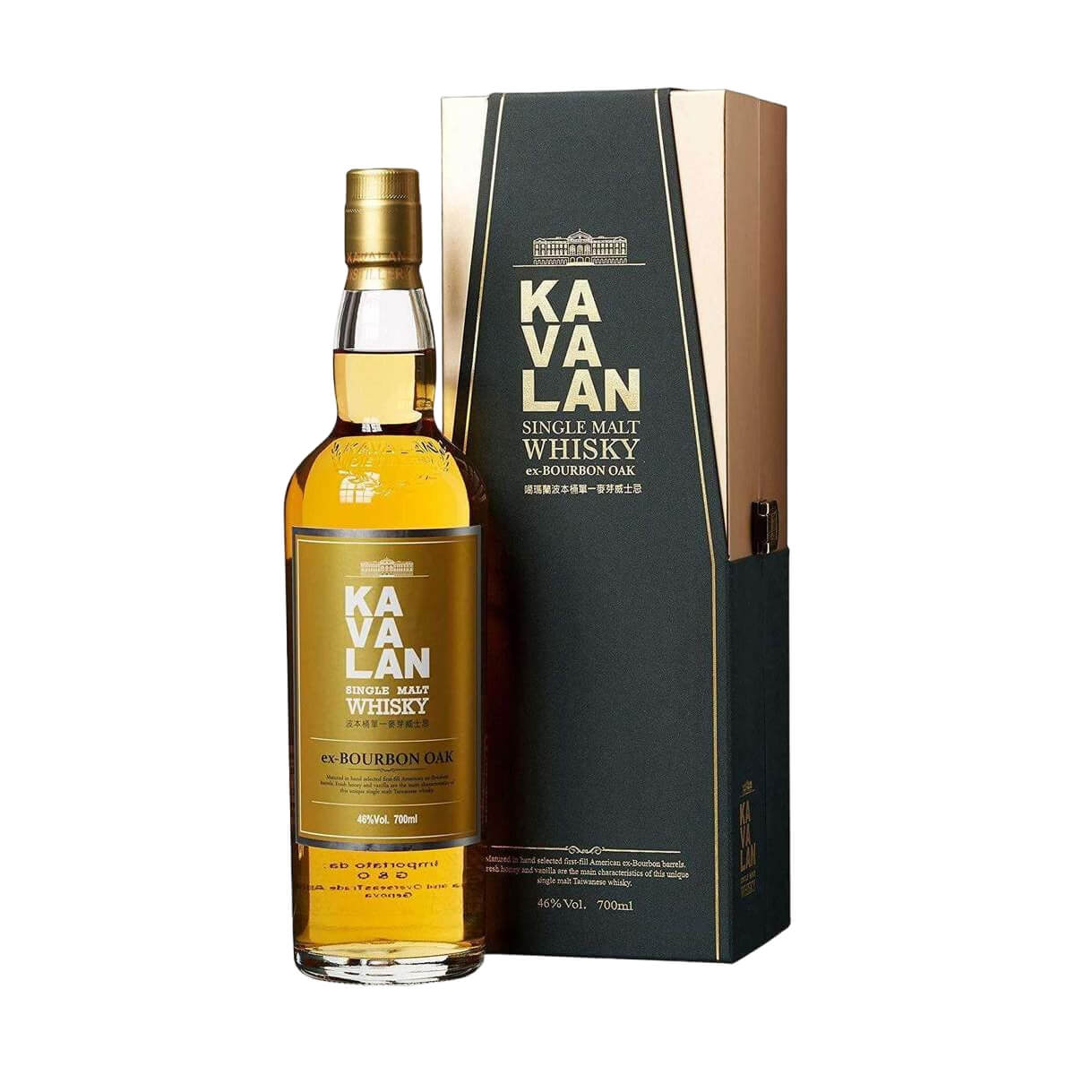 KAVALAN EX-BOURBON OAK 700ml 46% カバラン kavalan ex-bourbon oak single malt 700ml - Bodega Mi Amiga
