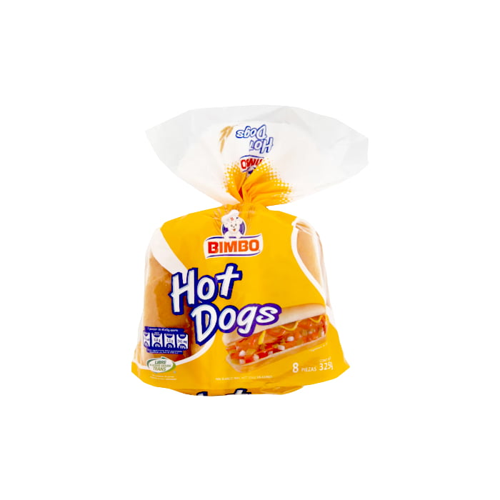 PAN BIMBO HOT DOGS 8P 325G - Bodega Mi Amiga
