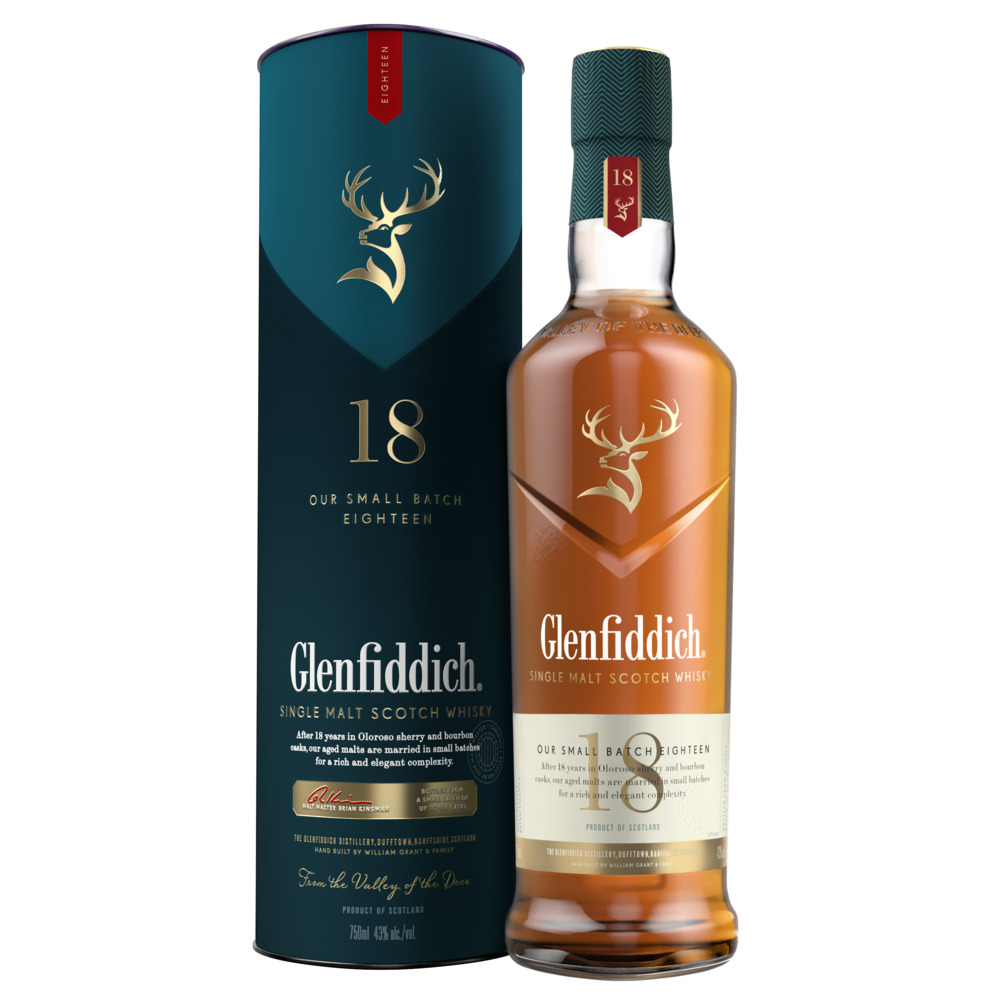 GLENFIDDICH 18 AÑOS 750 ML - Bodega Mi Amiga