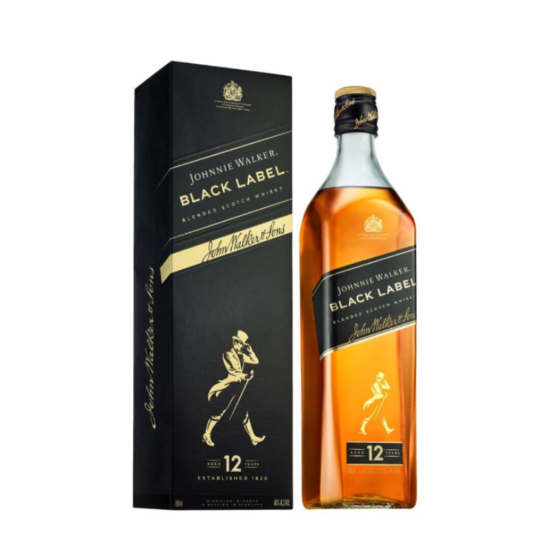 ウイスキー Johnnie Walker Black Label 750ml JOHNNIE WALKER BLACK 750 ML - Bodega Mi Amiga