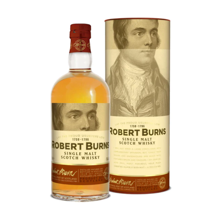 ARRAN ROBERT BURNS SINGLE MALT SCOTCH WHISKY 700ML - Bodega Mi Amiga