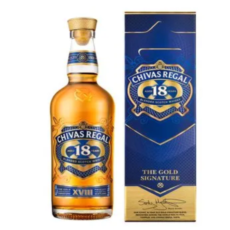 CHIVAS REGAL 18年 ゴールドシグネチャー　750ml CHIVAS REGAL 18 AÑOS WHISKY 750 ML - Bodega Mi Amiga
