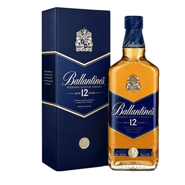 宮城峡 & Ballantine's 12 BALLANTINES 12 AÑOS BLEND WHISKY 750 ML - Bodega Mi Amiga