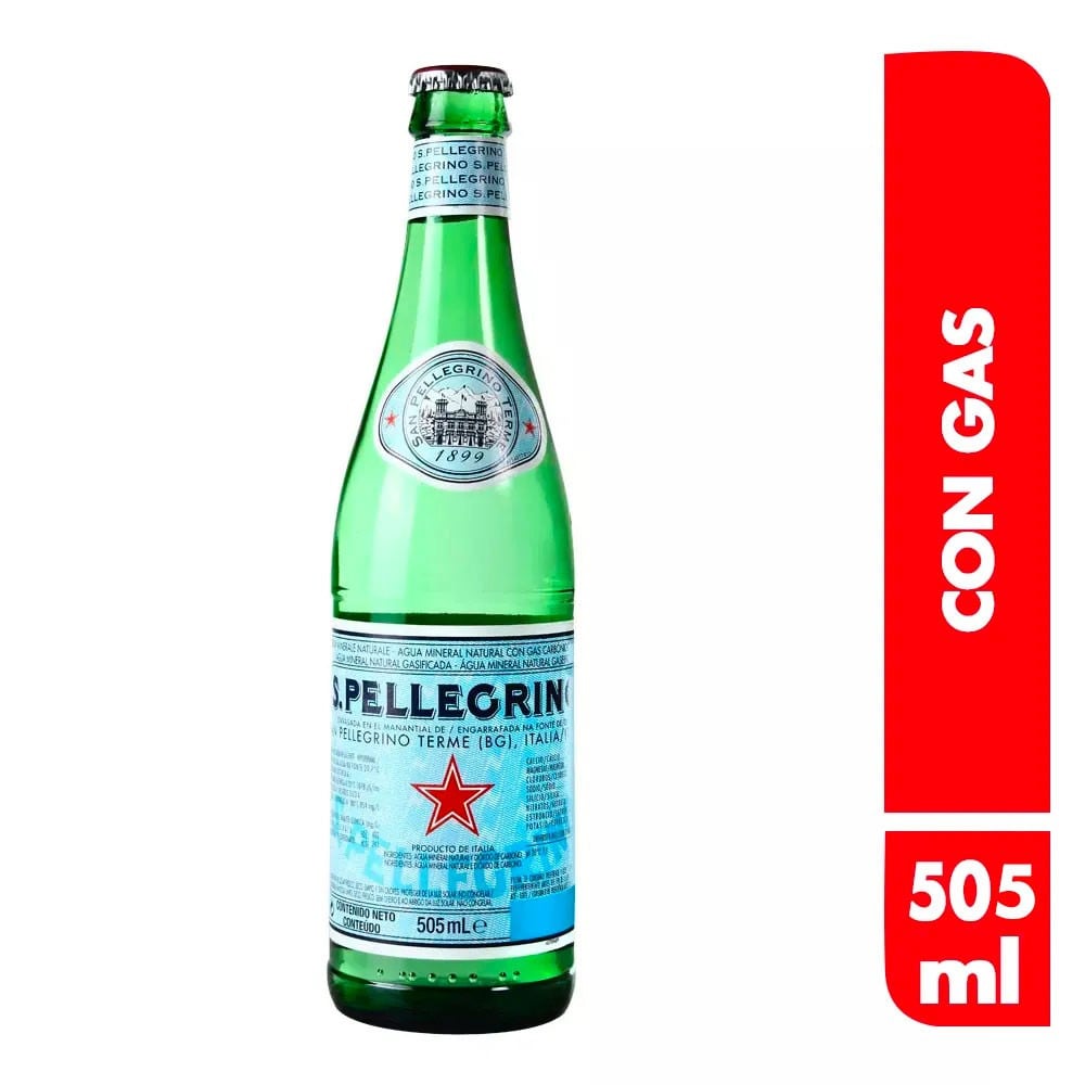 SAN PELLEGRINO VIDRIO 505 ML Bodega Mi Amiga