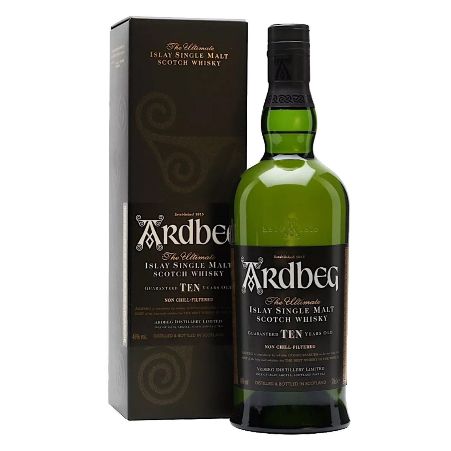 ARDBEG SINGLE MALT 10 AÑOS 700 ML - Bodega Mi Amiga