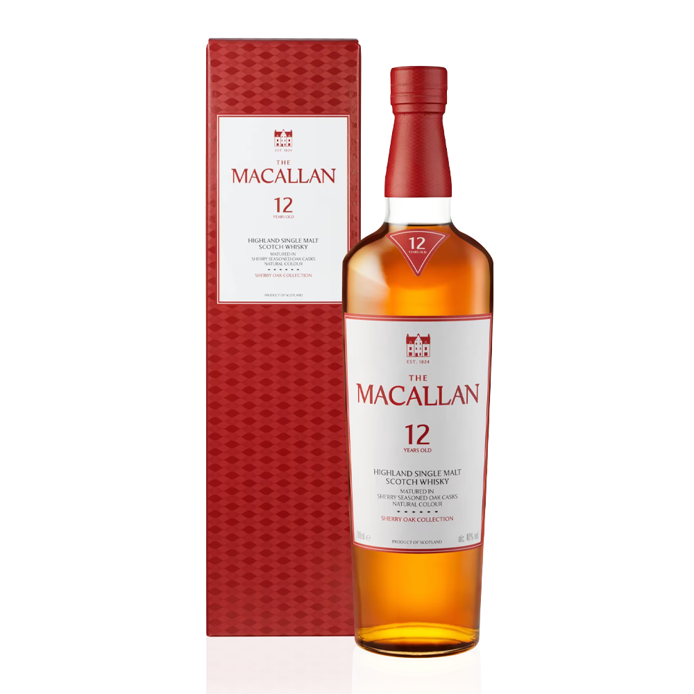 the macallan 12 años sherry oak cask 750ml - Bodega Mi Amiga