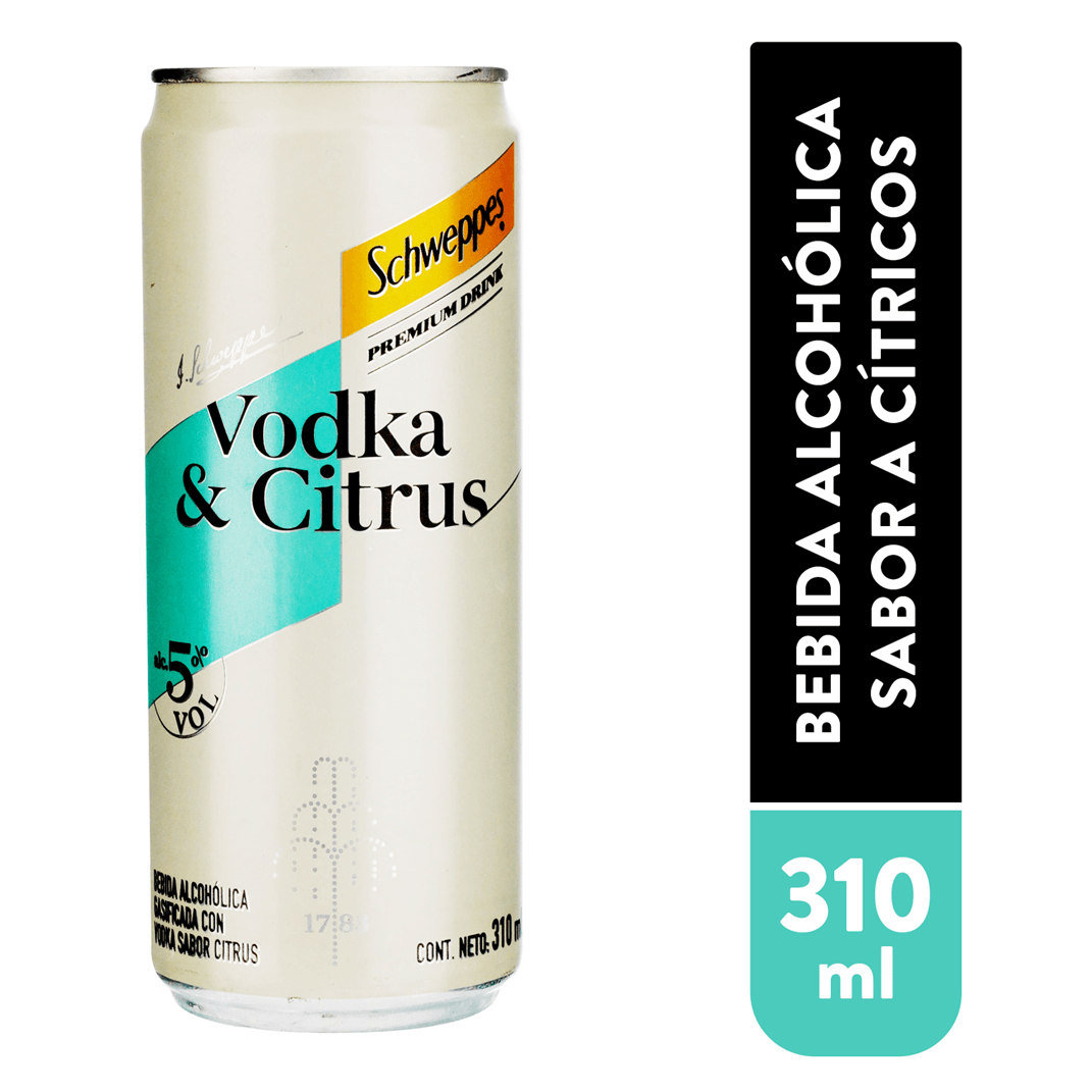 SCHWEPPES VODKA CITRUS RTD 310 ML - Bodega Mi Amiga