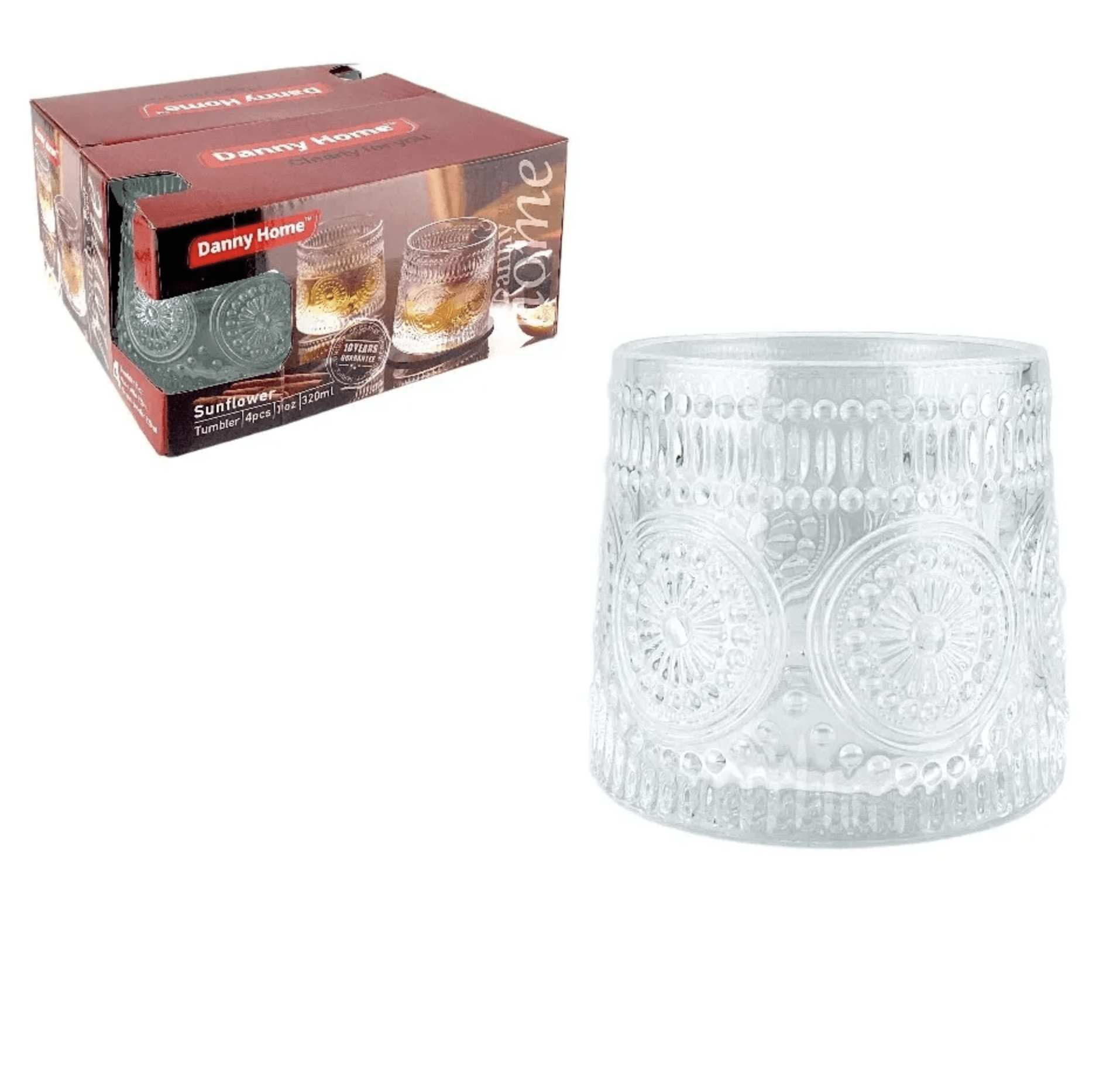 LIFE ART DANNY HOME VASO ROCA 4 PZAS 320 ML. - Bodega Mi Amiga