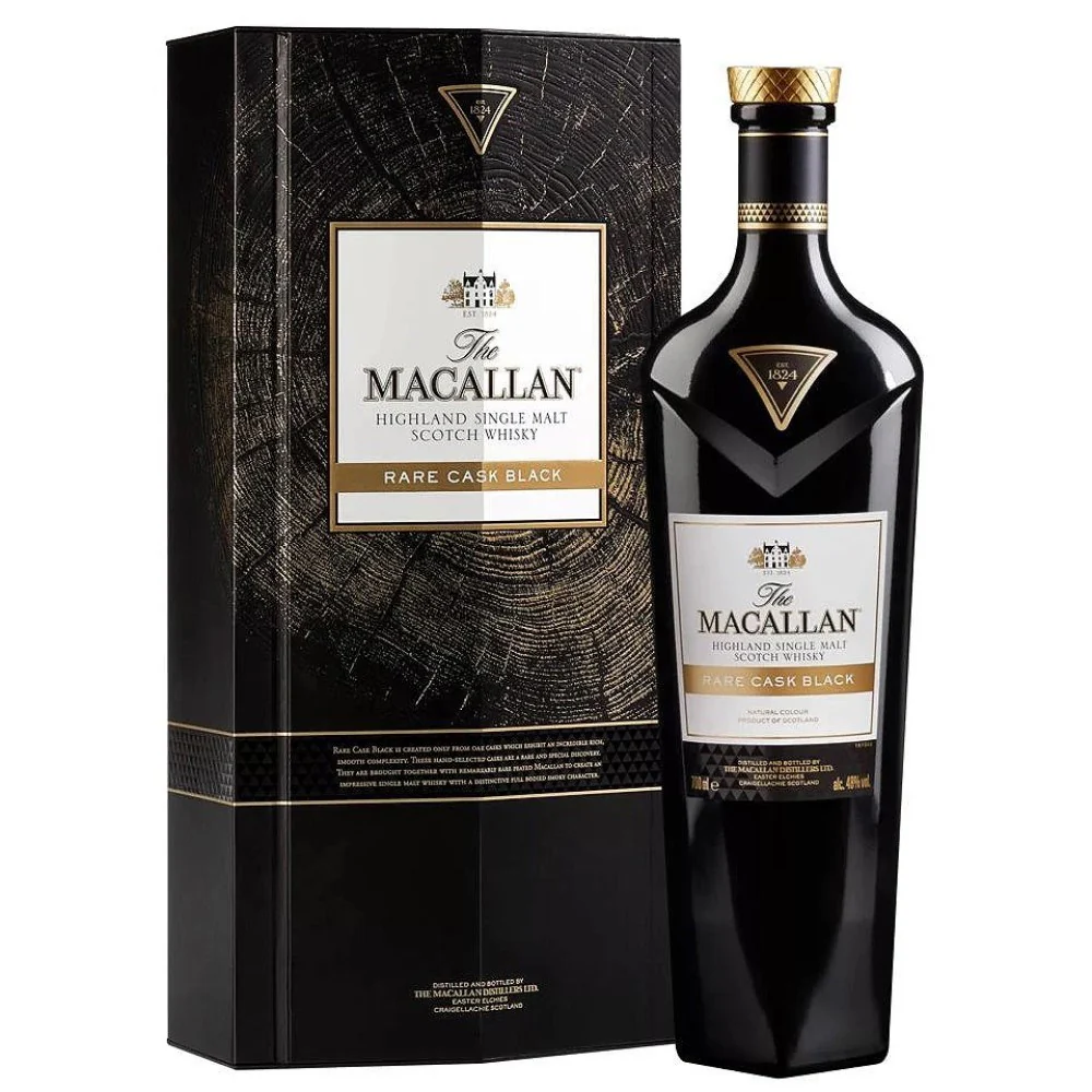 ［新品未開封］The Macallan Rare Cask Black THE MACALLAN RARE CASK BLACK 700 ML - Bodega Mi Amiga